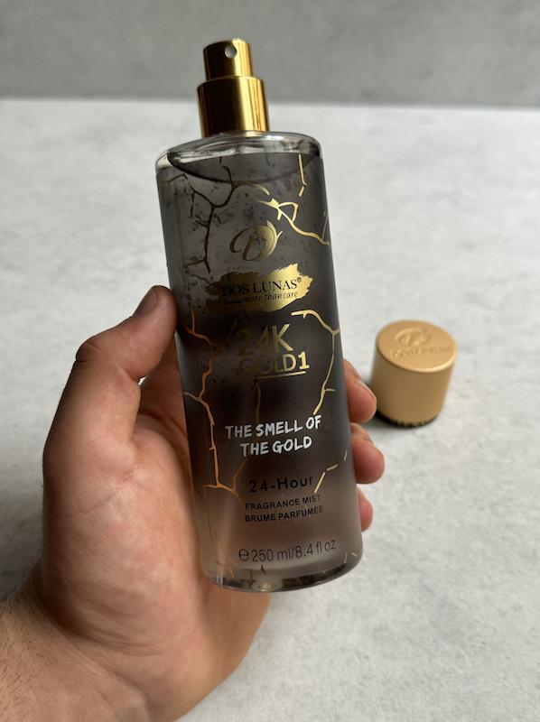 بادی اسپلش داس لوناس طلای۲۴عیار | dus lunas BODY SPLASH 24K Gold 1