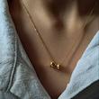 گردنبند طلایی مینیمال  استیل