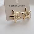 گوشواره طلایی ستاره میخ نقره فشن
