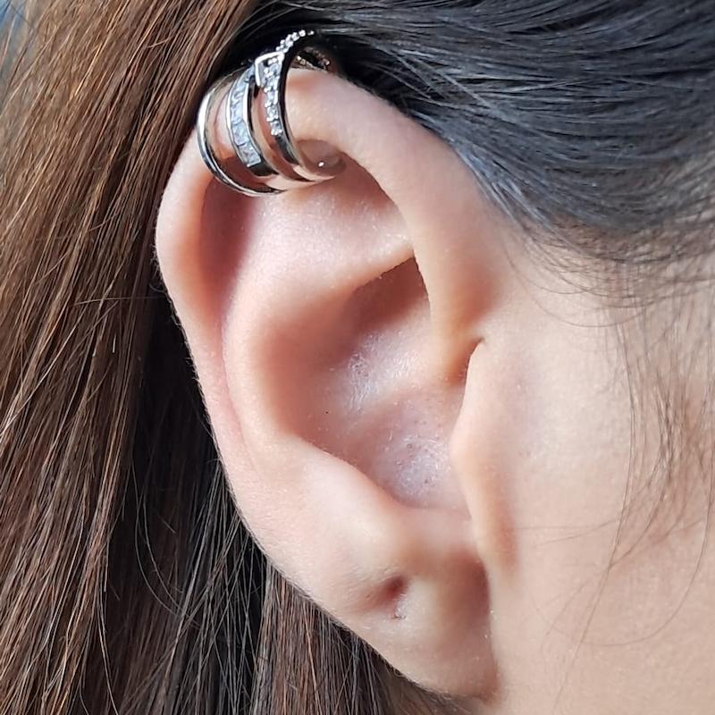 ایرکاف نقره ای سه ردیفه فشن