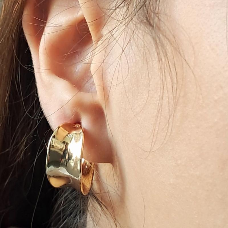 گواشوره طلایی هلال میخ نقره فشن 