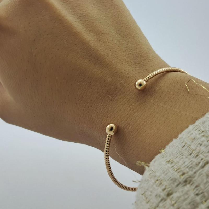 دستبند طلایی مینیمال ژوپینگ