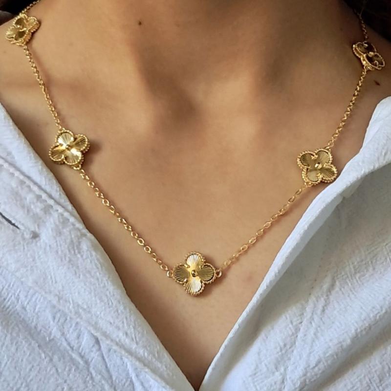 گردنبند طلایی ونکیلیف  آسا کد 1240