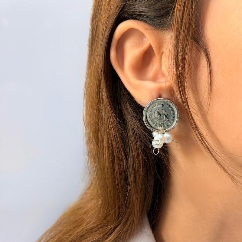 گوشواره سکه ای یک ریال