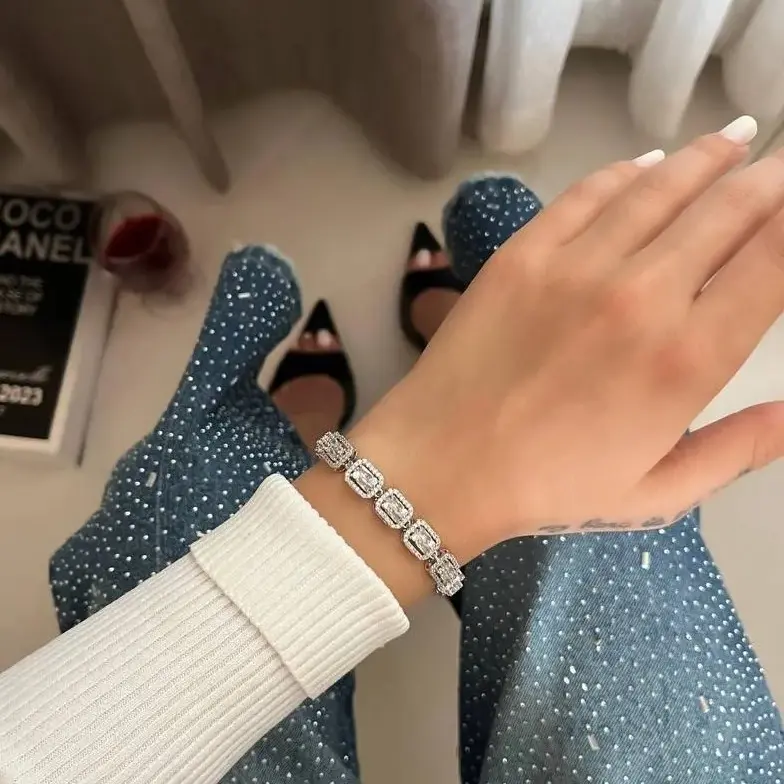 دستبند تنیسی نگین زیر کن اصلی 