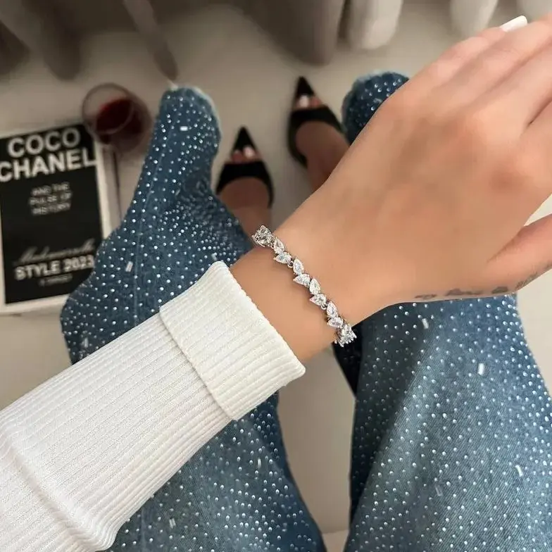 دستبند تنیسی نگین زیر کن اصلی