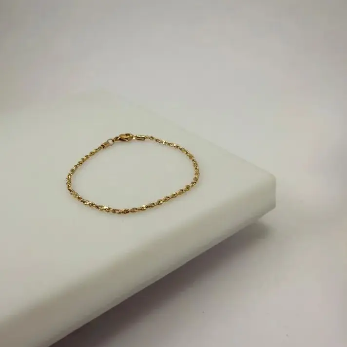 دستبند طلایی مینیمال ژوپینگ