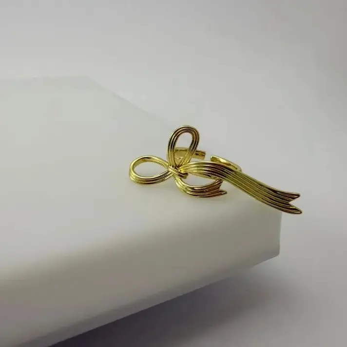  انگشتر طلایی پاپیونی فشن