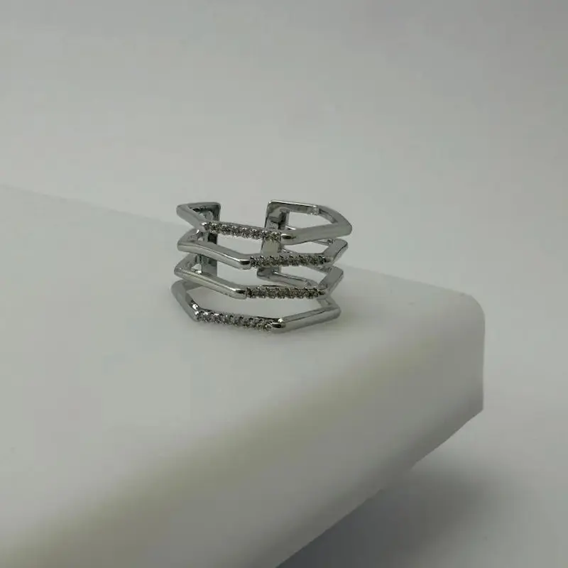 انگشتر نقره ای فشن 