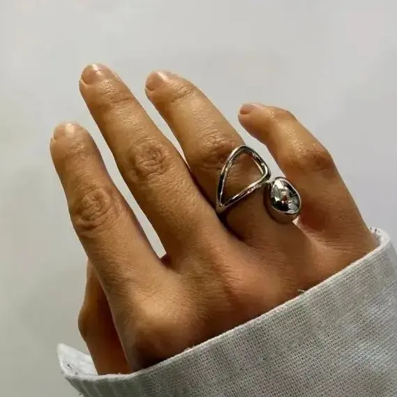 انگشتر نقره ای  فشن