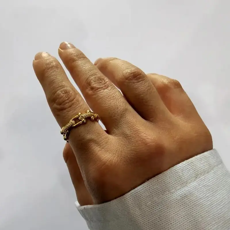 انگشتر طلایی تیفانی کد AN00023