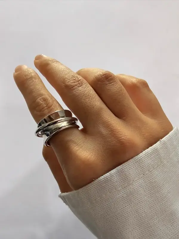 انگشتر نقره ای فشن