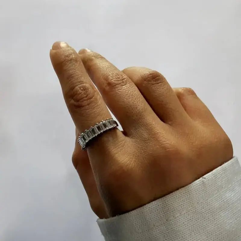 انگشتر نقره ای جواهری 