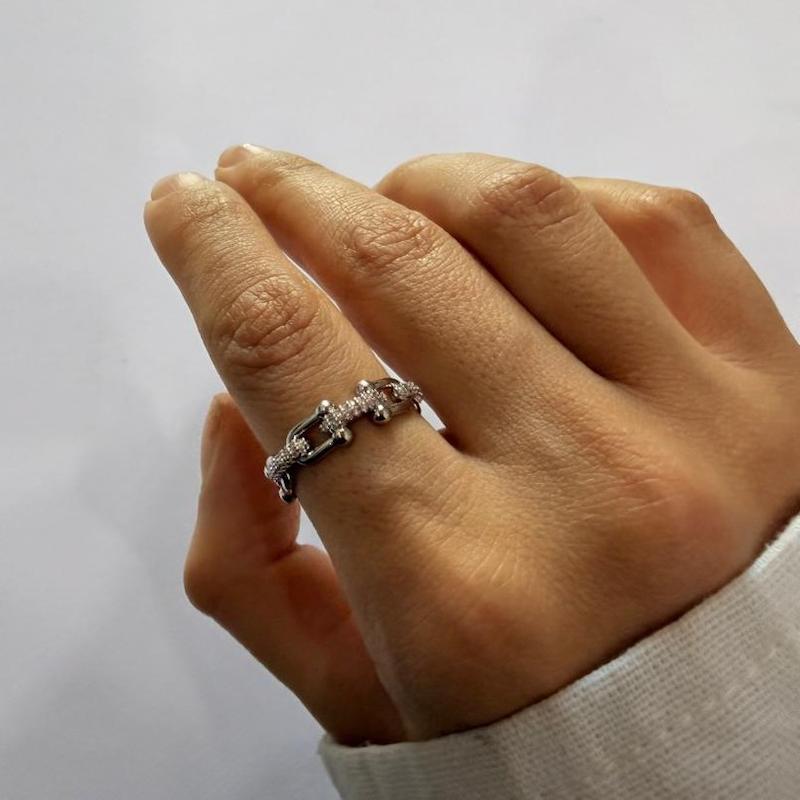 انگشتر نقره ای تیفانی کد AN00032