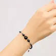 دستبند اونیکس مشکی گرد 