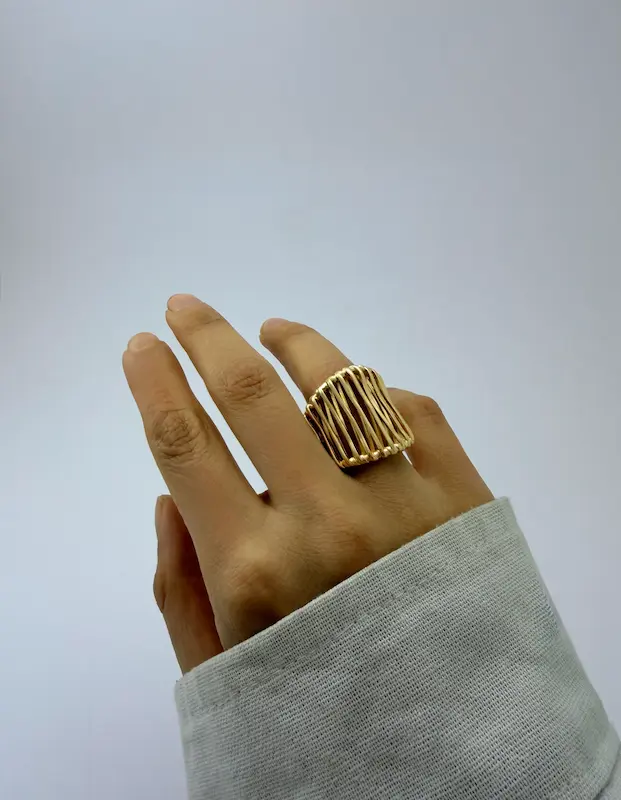 انگشتر طلایی فشن کد AN00055