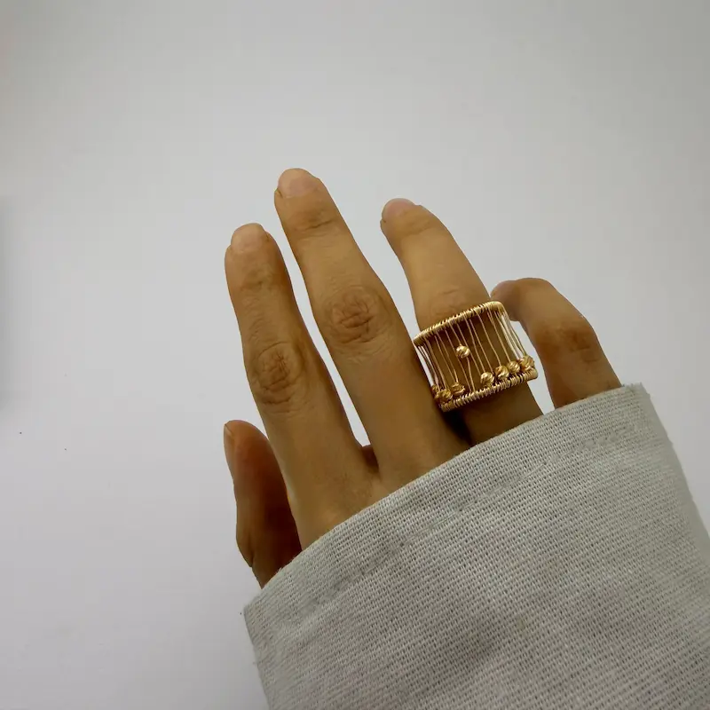 انگشتر طلایی آسا فشن