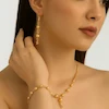 ست گردنبند دستبند گوشواره طلایی