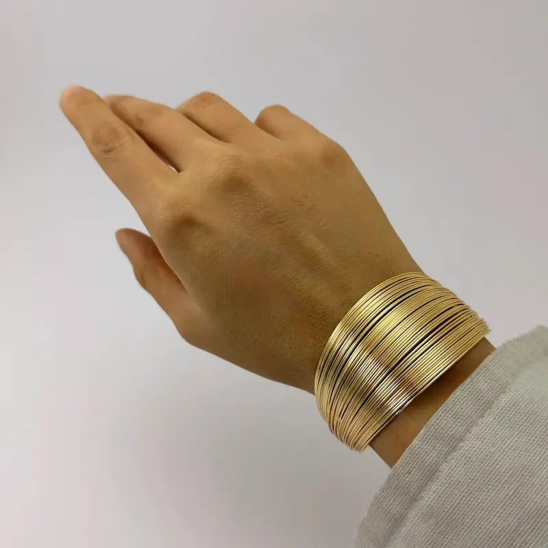 بنگل طلایی آب کاری طلا فشن