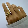 انگشتر نقره آب کاری نقره فشن