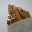 انگشتر نقره آب کاری نقره فشن