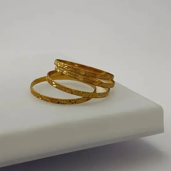 ست النگو طلایی طرح تاج 4 عددی سایز 10-1