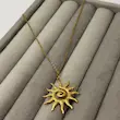 گردنبند طلایی استیل ستاره خورشیدی