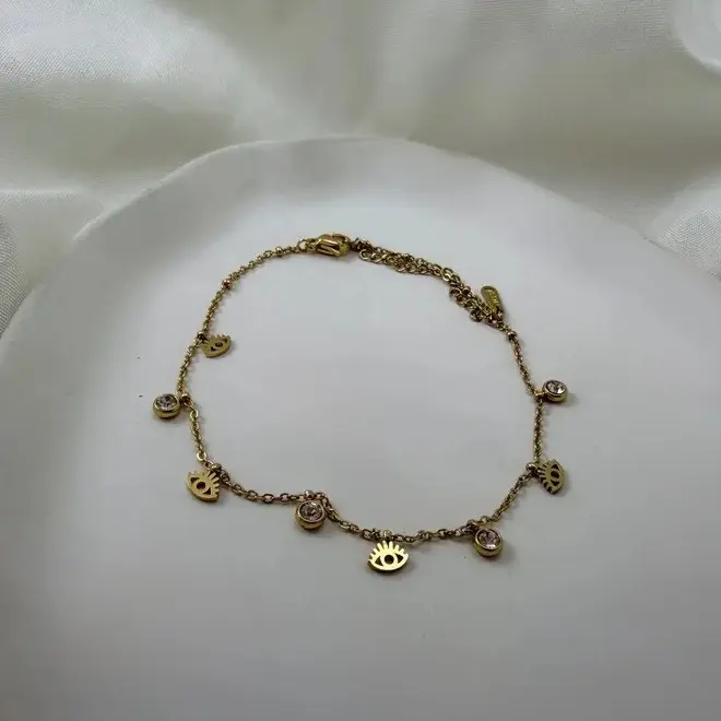 پابند طلایی استیل کد PA00019