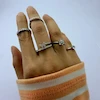پک انگشتر نقره ای  فشن کد AN00096