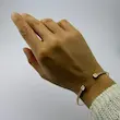 بنگل طلایی ژوپینگ اسکوار دیاموند کد BA00166