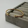 بنگل طلایی ژوپینگ فینیش مات کد BA00167