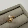 انگشتر طلایی مرواریدی ژوپینگ Pearl design کد AN00098