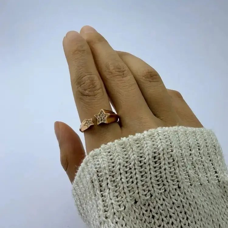 انگشتر طلایی ژوپینگ دیاموند استار کد AN00102