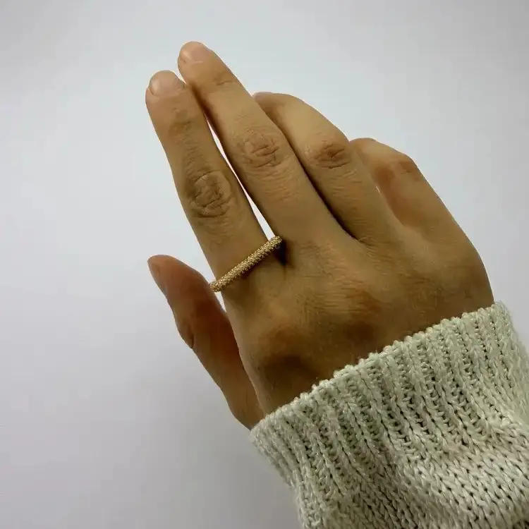 انگشتر طلایی ژوپینگ لاین دیاموند کد AN00107