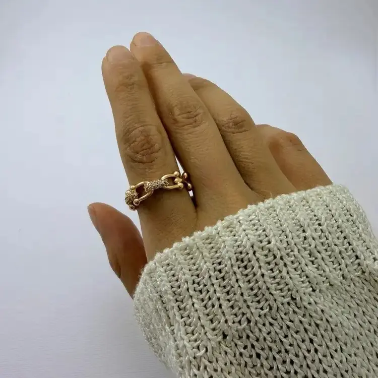 انگشتر طلایی ژوپینگ لویی ویتون کد AN00108