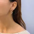 گوشواره طلایی ژوپینگ کارتیر نامتقارن GO00177