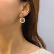 گوشواره طلایی ژوپینگ دیاموند رینگ GO00181 