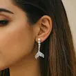 گوشواره نقره ای دخترانه و زنانه