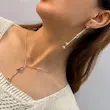 نیم ست طلایی گردنبند گوشواره ژوپینگ فلورا کد GA00118