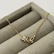گردنبند طلایی پروانه ژوپینگ