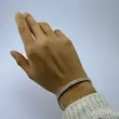 دستبند طلایی  نقره ای ژوپینگ 