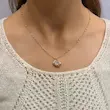 گردنبند طلایی ژوپینگ GA00123 Rectangular Gemstone