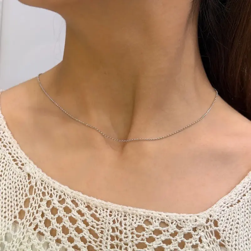 زنجیر نقره‌ای استیل GA00125 