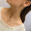نیم ست گردنبند گوشواره طلایی قلبی ژوپینگ GA00134 Heart