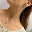 نیم ست گردنبند گوشواره نقره‌ای ژوپینگ GA00139 Spiral Flower Design