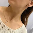 نیم ست گردنبند گوشواره طلایی ژوپینگ دیاموند استار GA00140