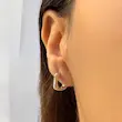 گوشواره نقره‌ای ژوپینگ  GO00194