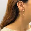 گوشواره طلایی ژوپینگ حلقه‌ای GO00203