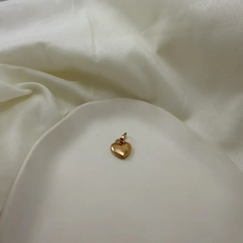پلاک طلایی ژوپینگ قلب heart کد PL00008