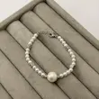 دستبند نقره‌ای ژوپینگ Pearl Bracelet کد DA00059